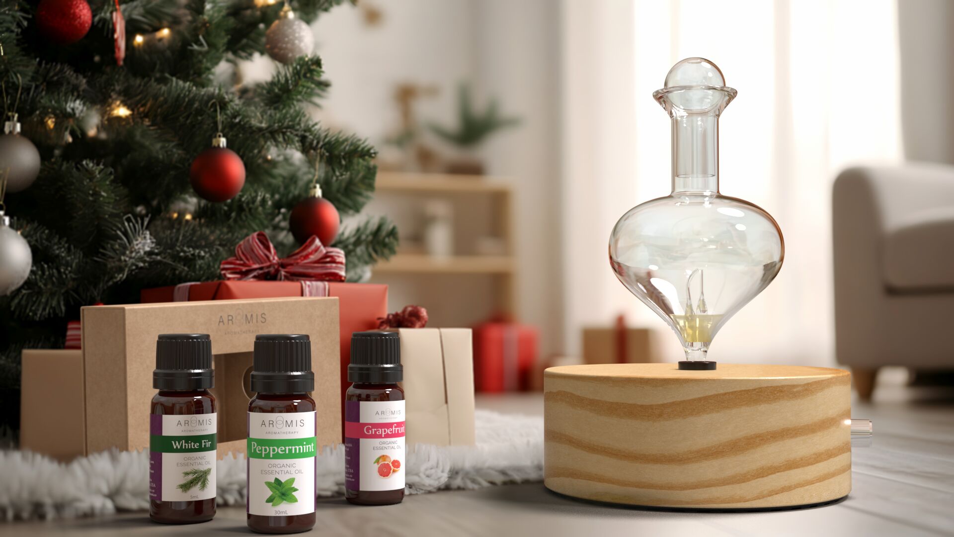 Solum Lux Eros - Aromatherapy Kit with Holiday Essential oil 3 set.  